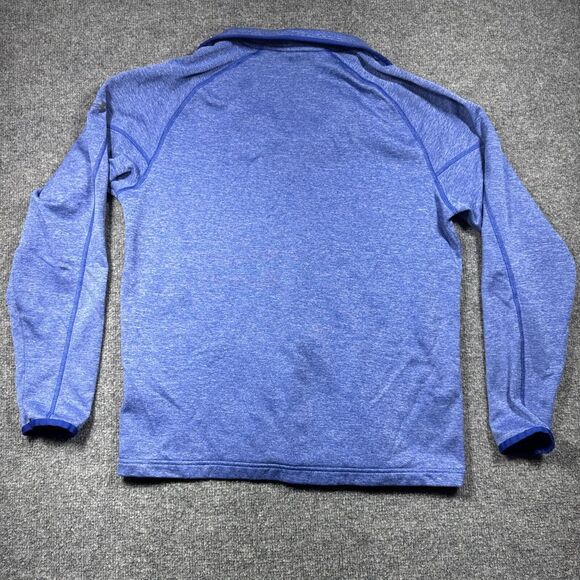 Under Armour Fleece Quarter Zip Mens MD‎ Blue Pullover Long Sleeve Loose Fleece - Picture 6 of 8
